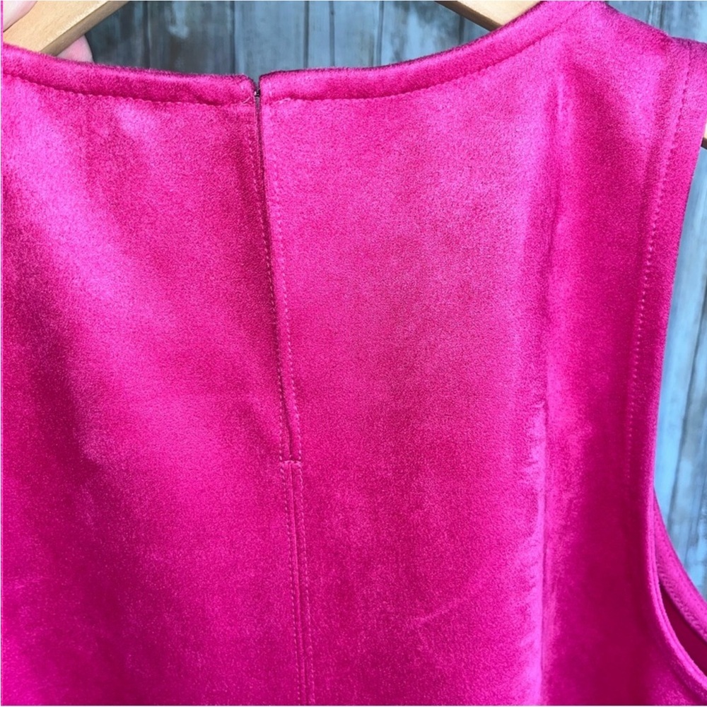 Ann Taylor Pink Suede Sleeveless Blouse - Picture 5 of 6